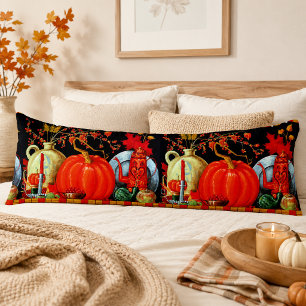 Herbstfestliche antike Malerei Pumpkin Dekoration Seitenschläferkissen