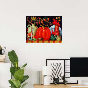 Herbstfesttisch Poster