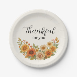 Herbstfeuer - Herbst Erntedank Pappteller