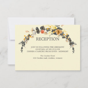 Herbstfeuer Moderne HochzeitsEMPFEHLUNG Einladung