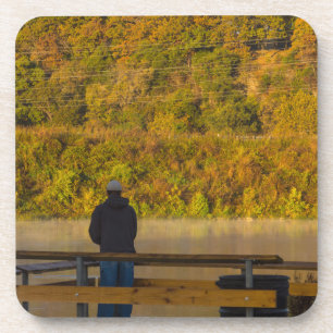 Herbstfischen Springfield Untersetzer