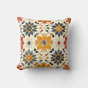 Herbstfloral Tile Kissen