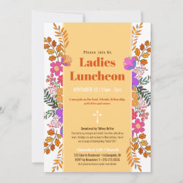 Herbstflorale Damen Kirche Luncheon Einladung