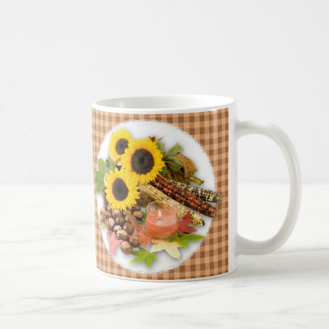 Herbstflorale Erweiterung Kaffeetasse (Rechts)