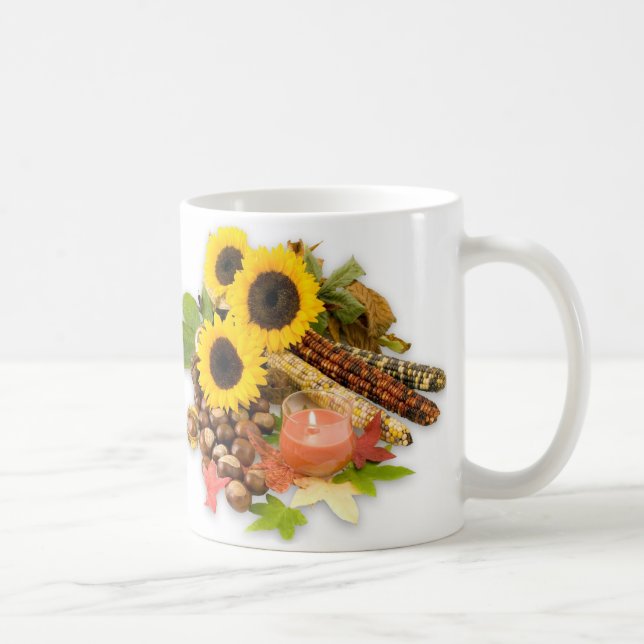 Herbstflorale Erweiterung Kaffeetasse (Rechts)