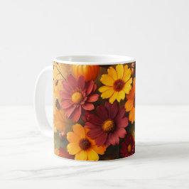 Herbstflorale Fusion Kaffeetasse