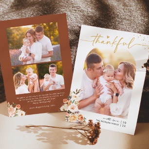 Herbstflorale Terracotta 4 Foto Erntedank Feiertagskarte