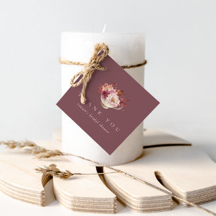Herbstfloraler Teacup Herbst Brautparty Tee Geschenkanhänger