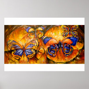 Herbstflug von Timothy Orikri Poster