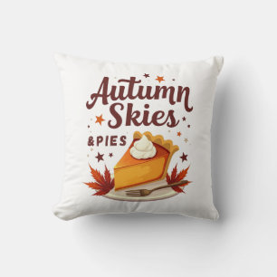 Herbstflüge und Pumpkinsche Pies fallen Kissen