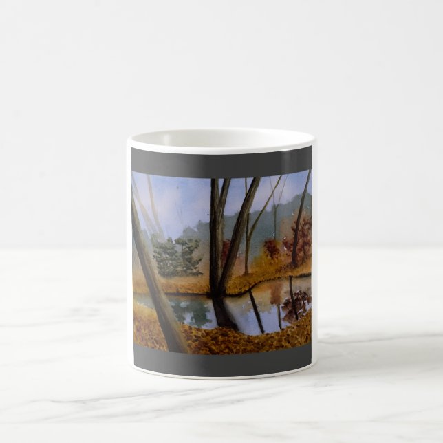 Herbstfluss Kaffeetasse (Mittel)