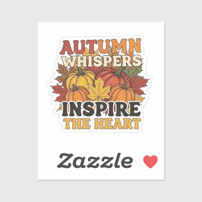Herbstflüster gestalten Tri-Blend-Shirt Aufkleber (Blatt)
