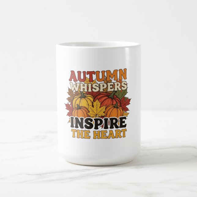 Herbstflüster gestalten Tri-Blend-Shirt Kaffeetasse (Mittel)
