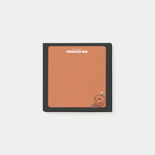 Herbstflüster - Orange - 3x3 Post-it Klebezettel (Vorderseite)