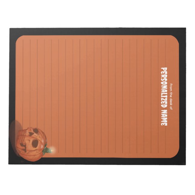 Herbstflüster - Orange - Liner Notizblock (Vorderseite)