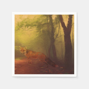 Herbstfockenpapier Napkin Serviette