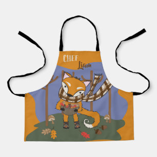 Herbstfox Koch Kind All-over Print-Schürze Schürze