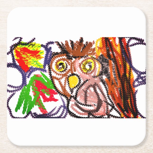 Herbstfreude Rechteckiger Pappuntersetzer (Vorderseite)