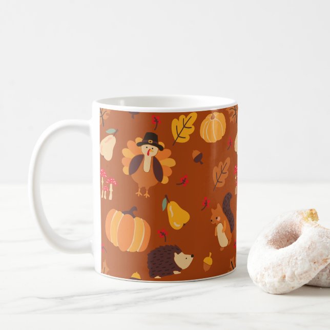 Herbstfreunde Kaffeetasse (Mit Donut)