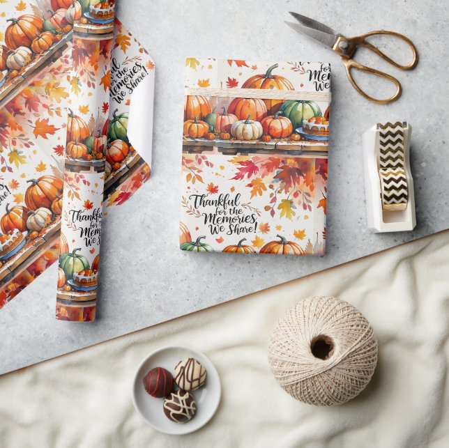 Herbstfreundschaft Geschenkpapier (Kunsthandwerk)