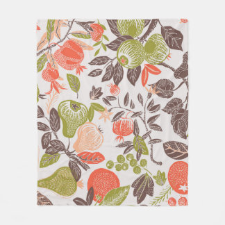 Herbstfrucht dekorative Fliesen Design. Fleecedecke