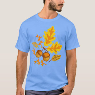 Herbstgänge und Acorns fallen für Frauen Thanksgiv T-Shirt