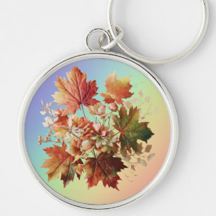 Herbstgänge und Blume im Herbst Bouquet Art Schlüsselanhänger