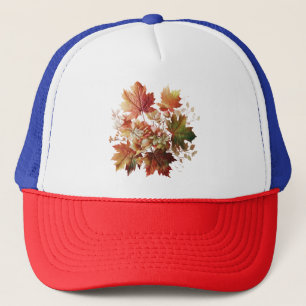 Herbstgänge und Blume im Herbst Bouquet Art Truckerkappe