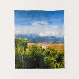 Herbstgebirgslandschaft Wandteppich