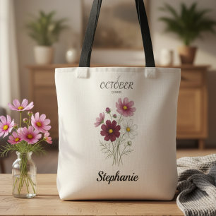 Herbstgeburtsblume Cosmos Geburtstag Tasche