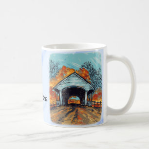 Herbstgedeckte Brücke Kaffeetasse