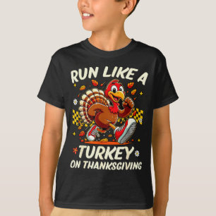 Herbstgefühle Truthahn-Trott Lauf wie ein Truthahn T-Shirt