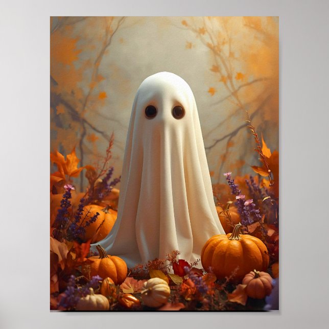 Herbstgeister - Gemütliches Halloween- und Herbstp Poster (Vorne)