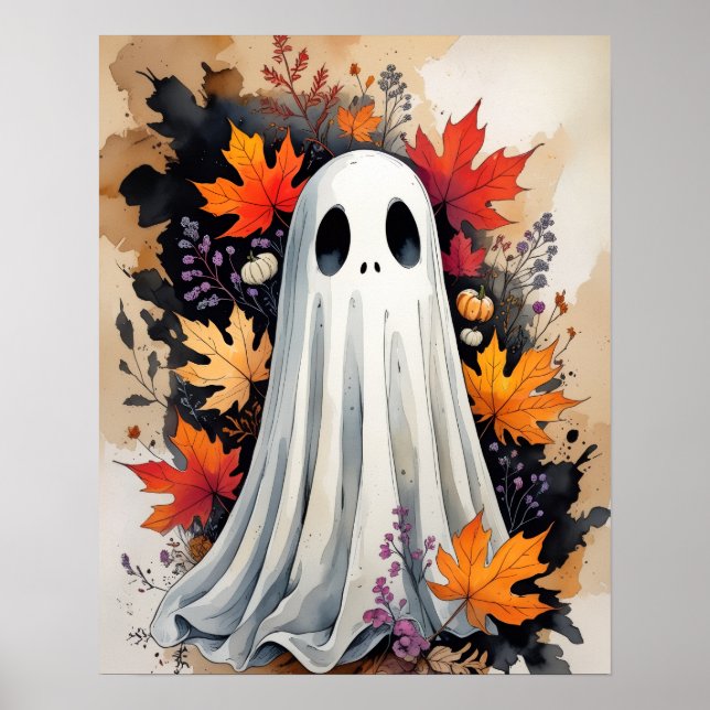 Herbstgeister - Gemütliches Halloween- und Herbstp Poster (Vorne)