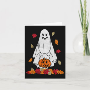 Herbstgeister mit KürkenkHalloween-Herbstlauben Tr Karte