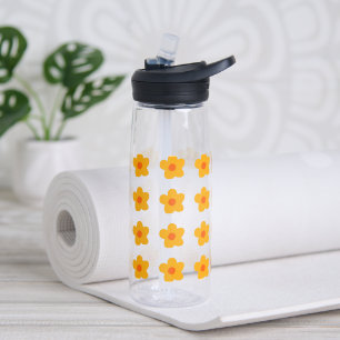 Herbstgelbe Blumen Trinkflasche