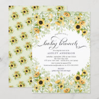 Herbstgelbe Sonnenblume Babybrunch