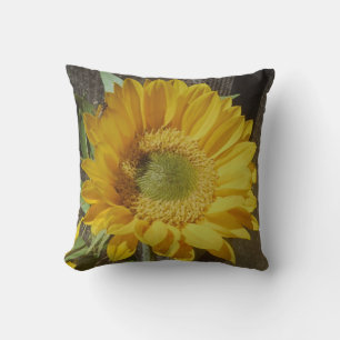 Herbstgelbe Sonnenblume Kissen