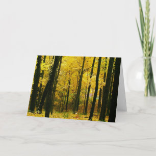 Herbstgelbwald Karte