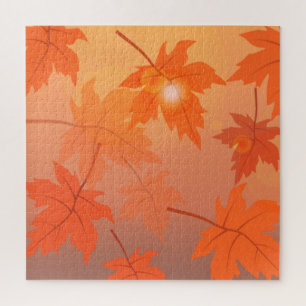 Herbstgestaltung mit Ahorn-Blätter und Bukett-Effe