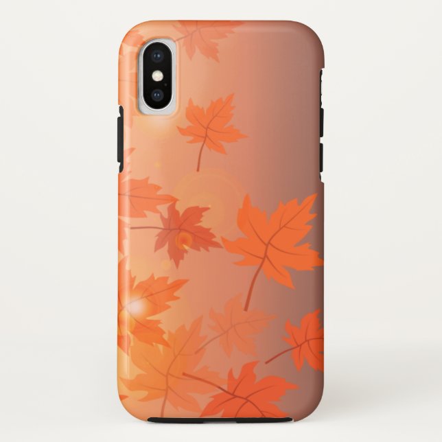 Herbstgestaltung mit Ahorn-Blätter und Bukett-Effe Case-Mate iPhone Hülle (Rückseite)