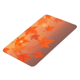 Herbstgestaltung mit Ahorn-Blätter und Bukett-Effe Magnet