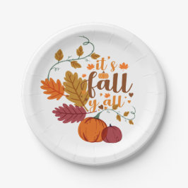 Herbstgestaltung Pappteller