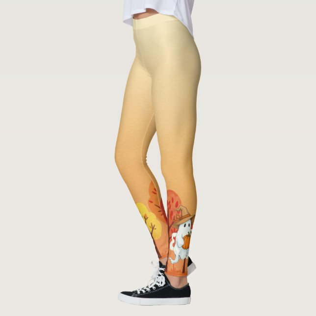 Herbstghost mit Pumpkin Leggings (Links)