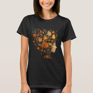 HerbstGirl-Herbstlaub Grafisches T-Shirt, Boho Gif T-Shirt