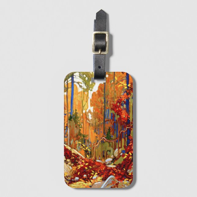 Herbstgirlande von Tom Thomson Gepäckanhänger (Vorderseite Vertikal)