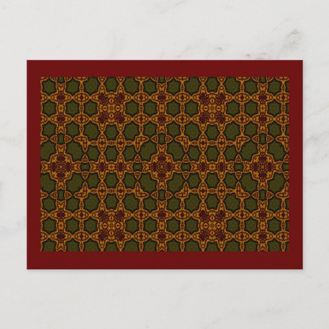 Herbstgitter Postkarte (Vorderseite)