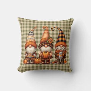 Herbstgnomen Throw Kissen