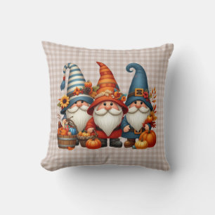Herbstgnomen Throw Kissen