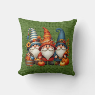 Herbstgnomen Throw Kissen